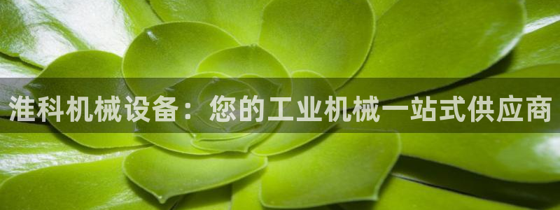 金年会体育手机app下载官网：淮科机械设备：您的工业机械一站式供应商