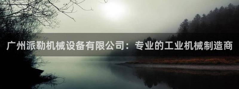 金年会体育网址是多少：广州派勒机械设备有限公司：专业的工业机械制造商