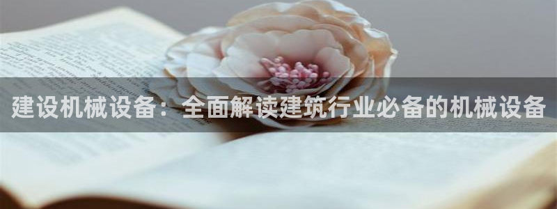 金年会体育平台怎么样：建设机械设备：全面解读建筑行业必备的机械设备