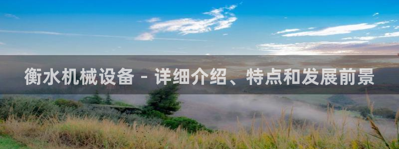 金年会网页版登陆入口：衡水机械设备 - 详细介绍、特点和发展前景