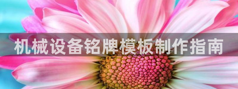 金年会官方在线登录网址是多少啊：机械设备铭牌模板制作指南