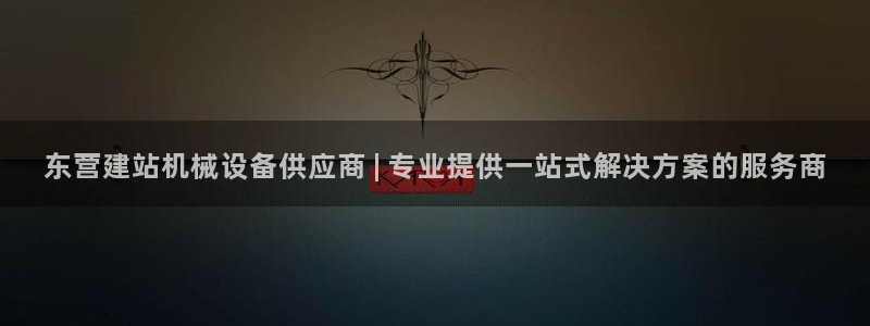 金年会电子官网下载：东营建站机械设备供应商 | 专业提供一站式解决方案的服务商