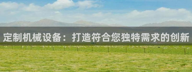 金年会体育app最新官网入口网址是什么：定制机械设备：打造符合您独特需求的创新